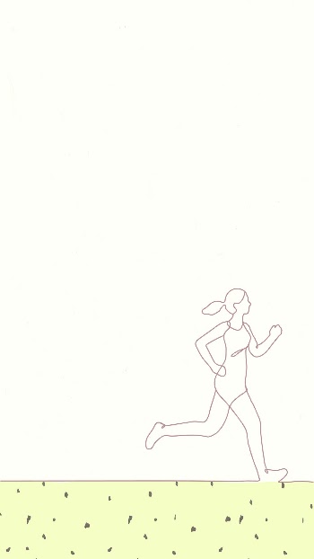Runner iPhone wallpaper, green simple | Free Vector - rawpixel