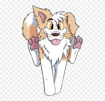 Running Cartoon Border Collie - Border Collie Drawing Cartoon