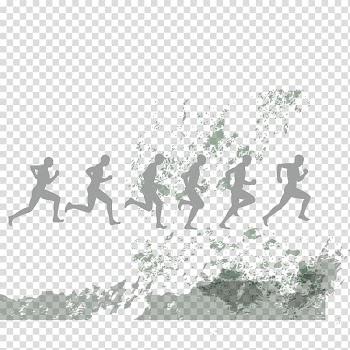 Running club, watercolor and running man transparent background PNG clipart