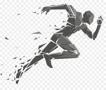Running Geometry Illustration - Running man 