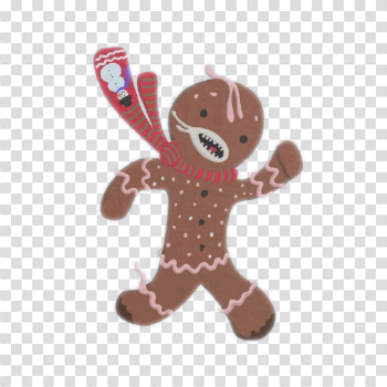 Running Gingerbread Man PNG Photo