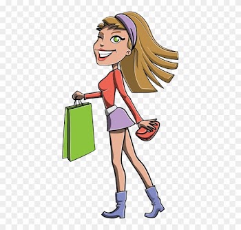 Running Girl Cliparts 15, Buy Clip Art - Girl With Bag Clipart