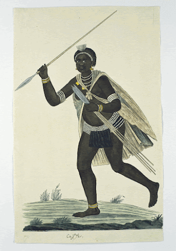 Running man holding an assegai | Free Photo - rawpixel