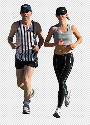 Running people PNG image