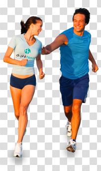 Running people PNG image
