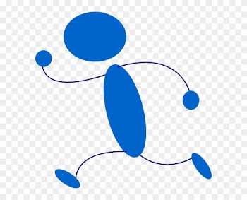 Running Stick People Clipart - Running Clip Art