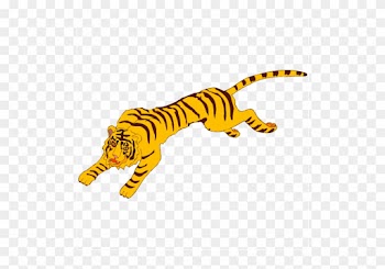 Running Tiger Clipart - Clip Art Tiger Running