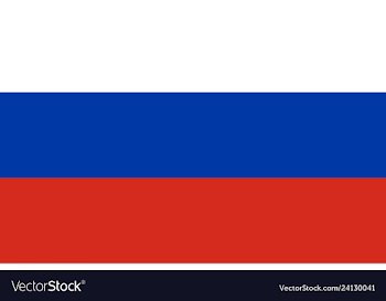 Russia flag isolate banner print flat vector image