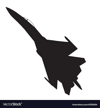 russian jet fighter silhouette design