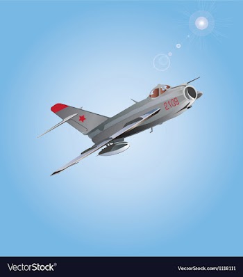 Russian plane copy vector image