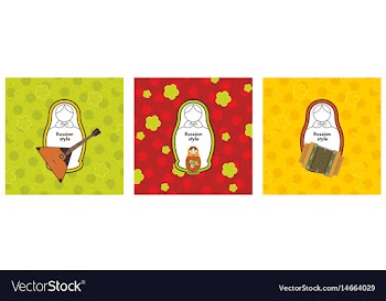 Russian style vector image