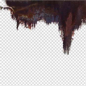 Rusted Brushes and, brown abstract painting transparent background PNG clipart
