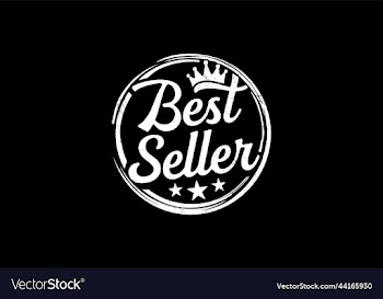 rustic best seller badge stamp logo design