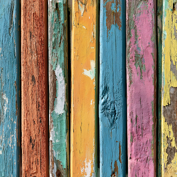 Rustic Colorful Weathered Wood Planks