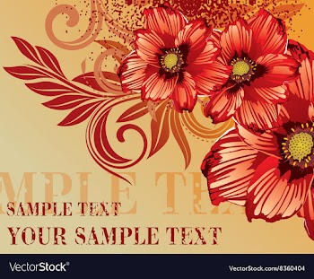 Rustic Floral Background vector image