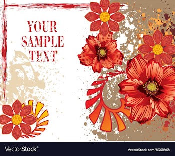 Rustic Floral Background vector image