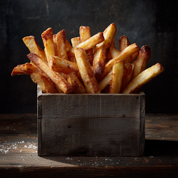 Rustic French Fries Still Life