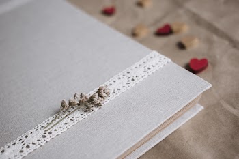 Rustic linen photo album 2