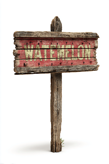 Rustic Watermelon Sign for Sale
