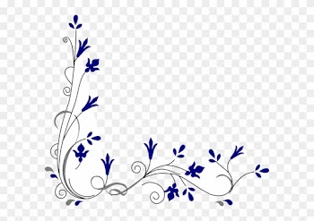 Rustic Wedding Border Clipart - Flower Corner Vector Png