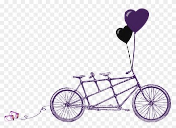 Rustic Wedding Clipart Download Free Clipart - Tandem Bicycle Clip Art