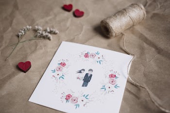 Rustic wedding dvd envelope