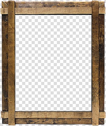 Rustic Wood Frames s, brown wooden frame art transparent background PNG clipart