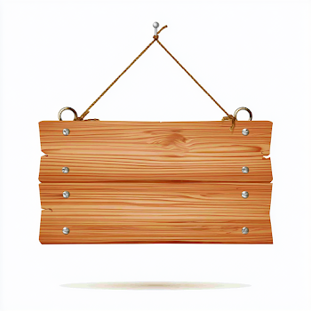 Rustic Wooden Hanging Sign