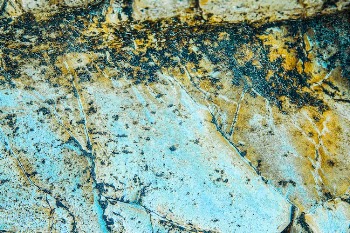 Rusty Cracked Concrete Ground
