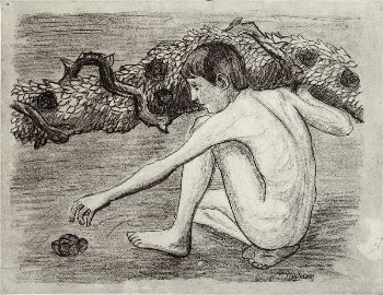 Ruusunpoimija, 1906, by Hugo Simberg | Free Photo - rawpixel