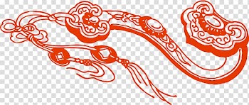 Ruyi Papercutting , Autumn wishful paper-cut transparent background PNG clipart