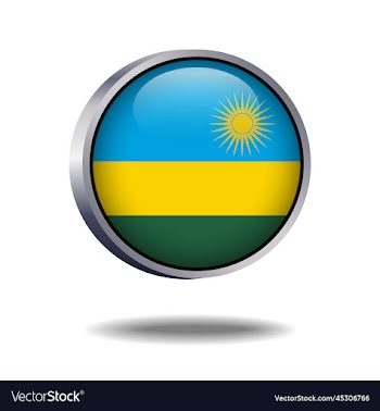 rwanda flag button