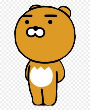 Ryan Bear Kakaofriends Kakao Cute Kawaii Bts - 카카오 톡 이모티콘 라이언