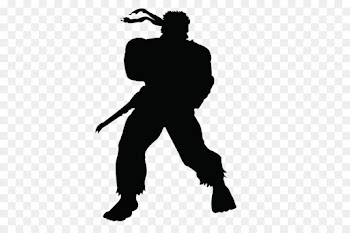 Ryu, Street Fighter Iv, Ken Masters, Silhouette, Standing PNG