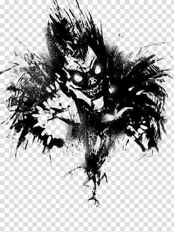 Ryuk from Death Note illustration, Ryuk Light Yagami Misa Amane Rem, demon transparent background PNG clipart