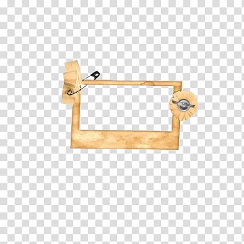 S, beige frame transparent background PNG clipart