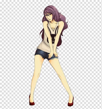 S, female anime character transparent background PNG clipart