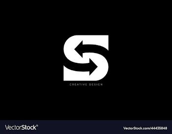 s letter design using arrow logo