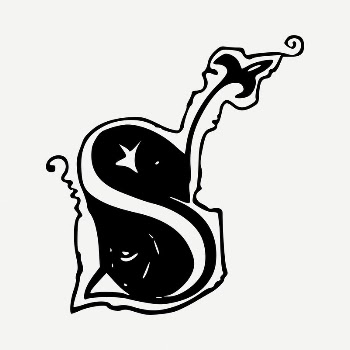 S letter drawing, vintage illustration | Free PSD - rawpixel