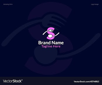 s letter logo logo design - restaurant logo design