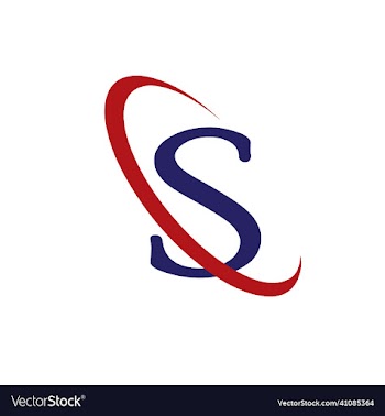 s letter logo template