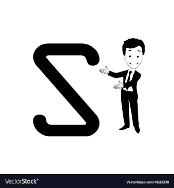 s letter logo template