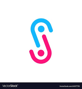 S letter people person logo icon vector image