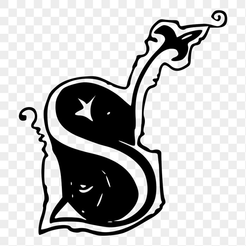S letter png sticker, vintage | Free PNG - rawpixel