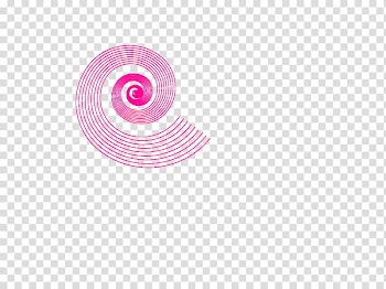 S, pink spiral lines illustration transparent background PNG clipart