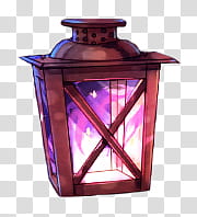 S, red framed lantern lamp illustration transparent background PNG clipart