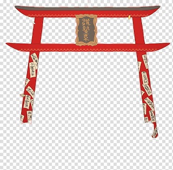 S, red pagoda frame transparent background PNG clipart