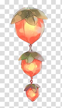 S, three red fruits transparent background PNG clipart