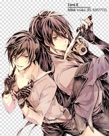 S, two anime characters art transparent background PNG clipart