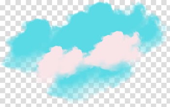 S, white and teal smokes transparent background PNG clipart